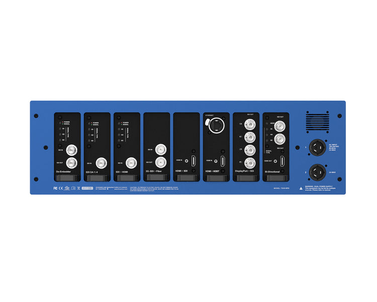THERF8 - Theatrixx xVision RF8 Reversible 8 Bay Powered Video Converter Chassis 3U Image 4