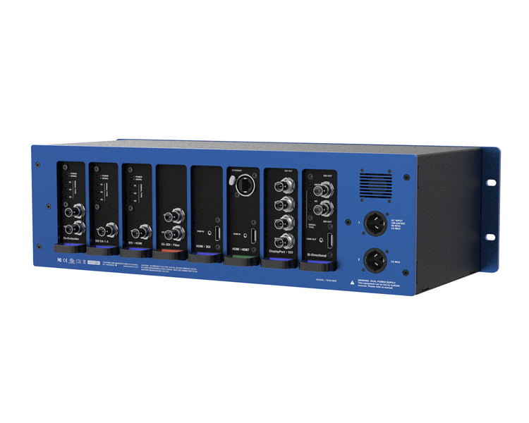 THERF8 - Theatrixx xVision RF8 Reversible 8 Bay Powered Video Converter Chassis 3U Image 6