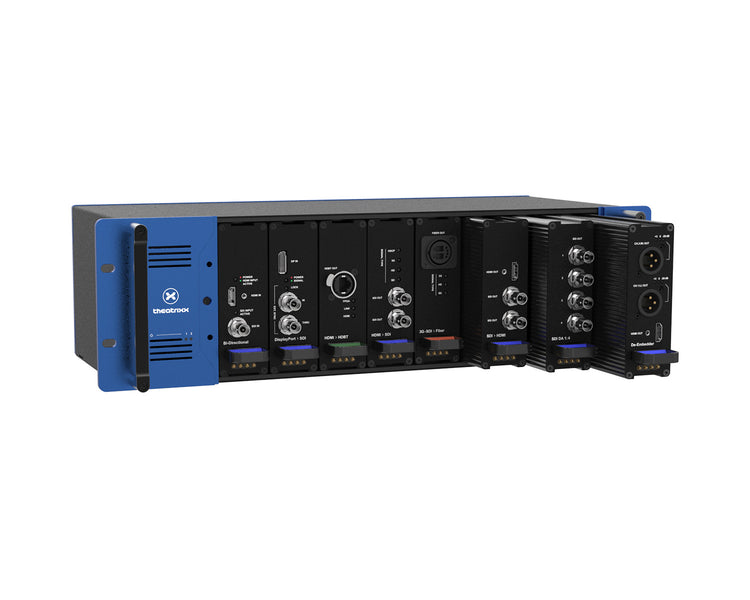 THERF8 - Theatrixx xVision RF8 Reversible 8 Bay Powered Video Converter Chassis 3U Image 7