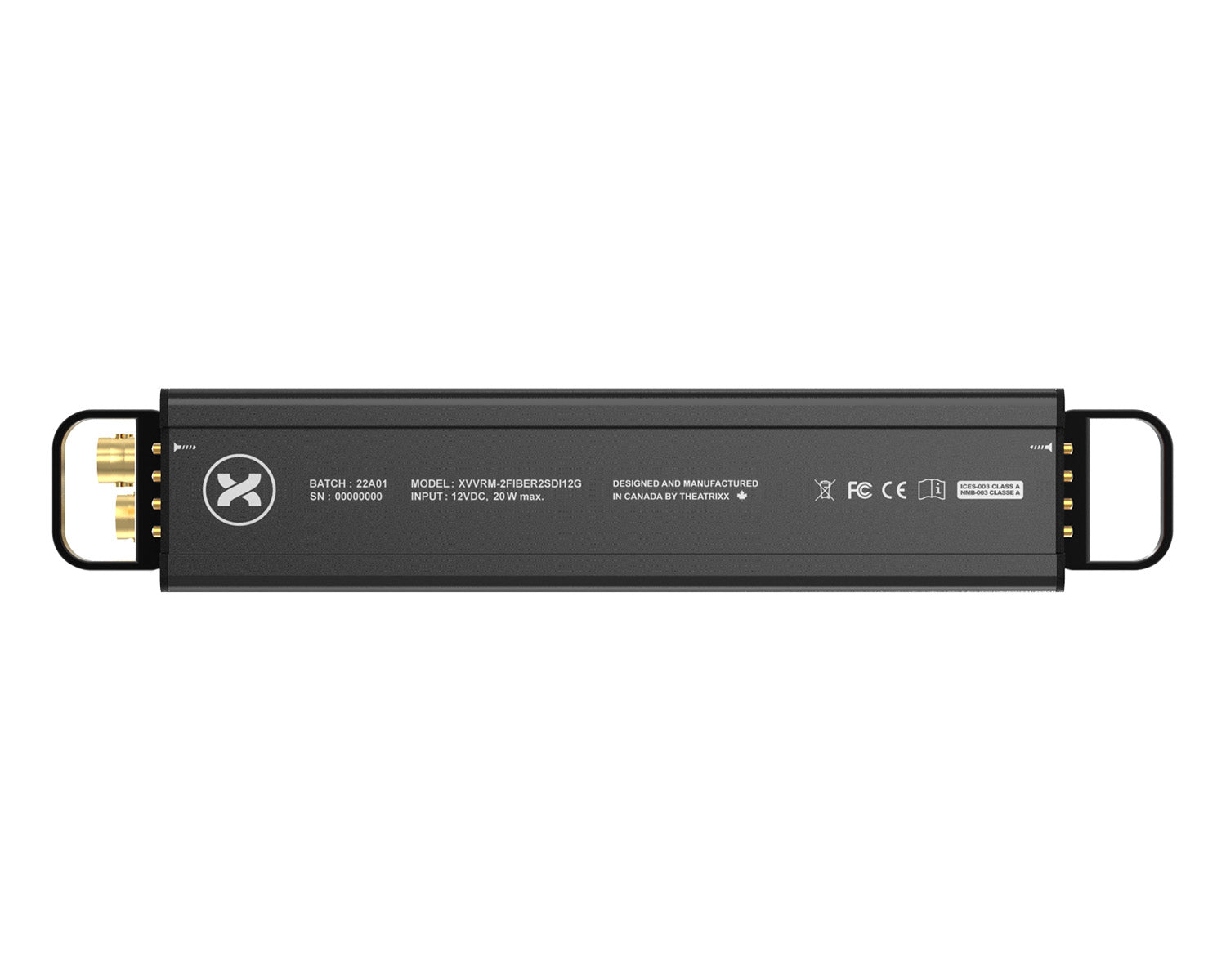 THERM2F2SDI12GS2 - Theatrixx Reversible Video Converter DUAL Fibre SM OpticalCONDuo to 12G SDI Image 6