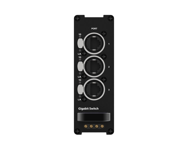 THERMNETSW1GS2 - Theatrixx Reversible Gigabit Switch 4 Ports and 1x 1Gbps Fibre OptiCON Duo SM Image 2