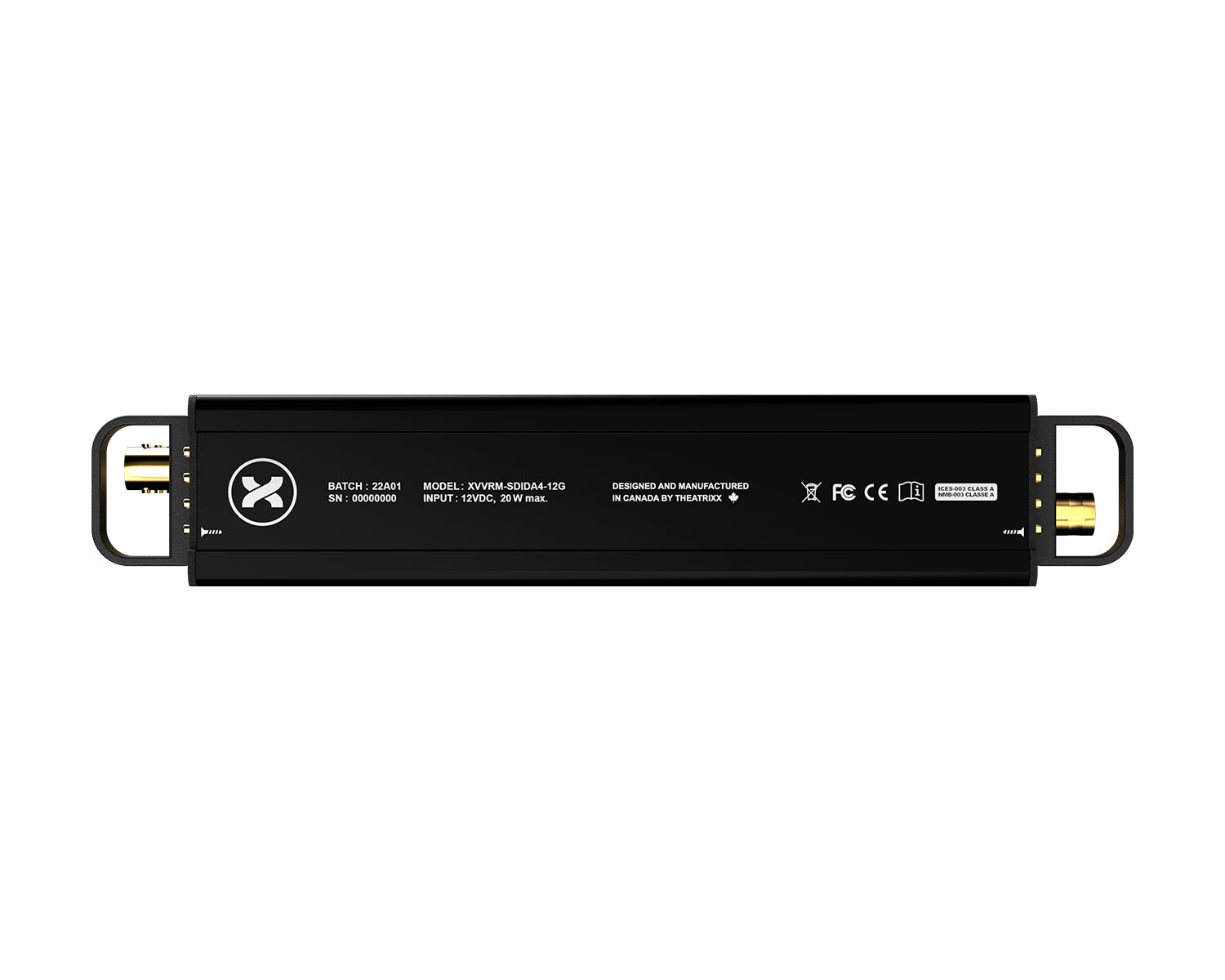 THERMSDA412G - Theatrixx xVision Reversible 4K 1:4 12G SDI Distribution Amplifier Image 6