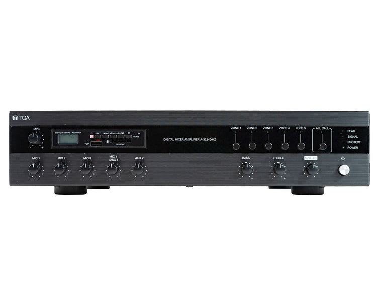 TOAA3224DMZ - TOA A 3224DMZ 240W Digital Mixer Amplifier MP3 or Bluetooth or 5 Zones Image 1