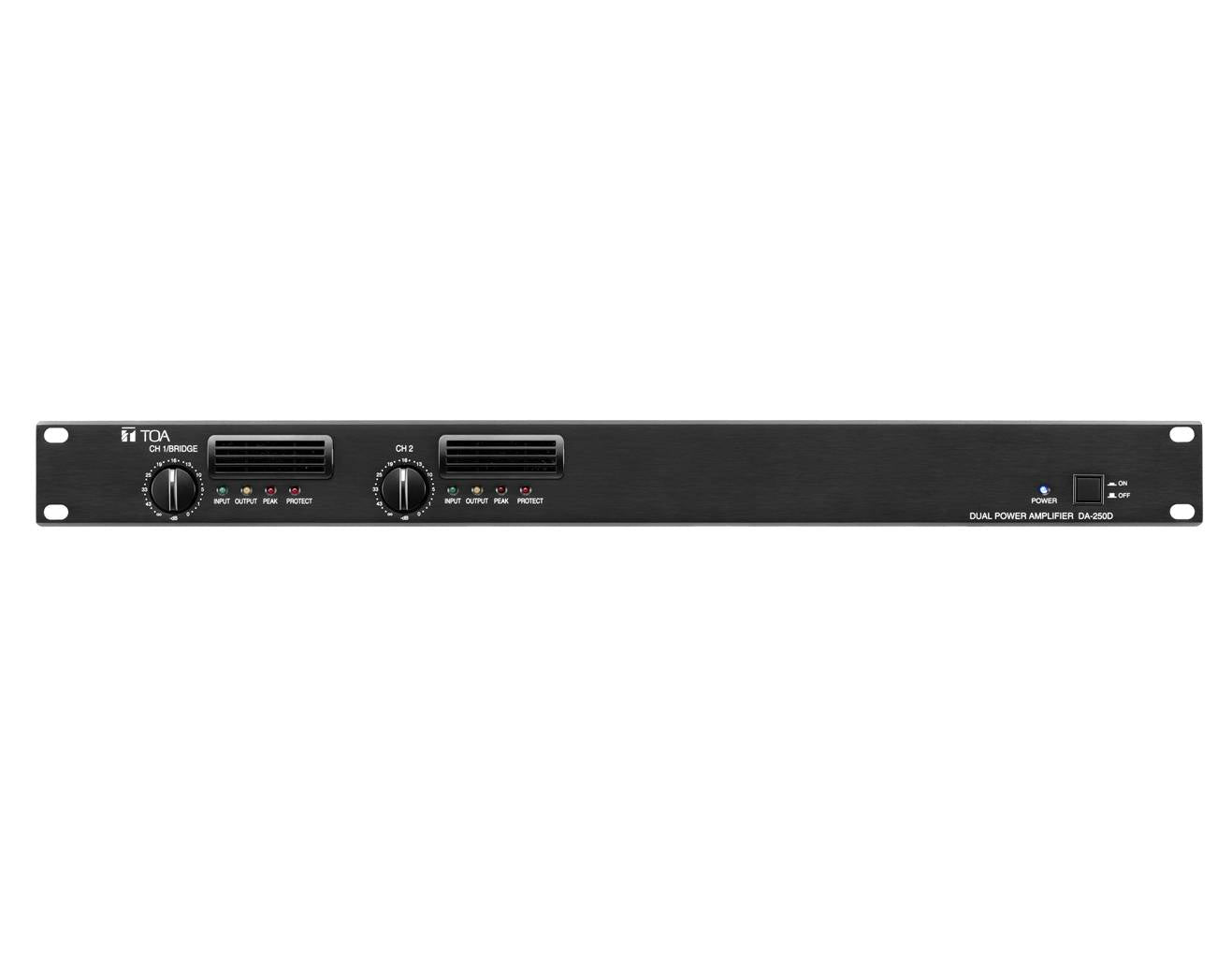 TOADA250DD - TOA DA250D 2 Channel Digital Amplifier 2x250W @ 4ohm 1U Image 1