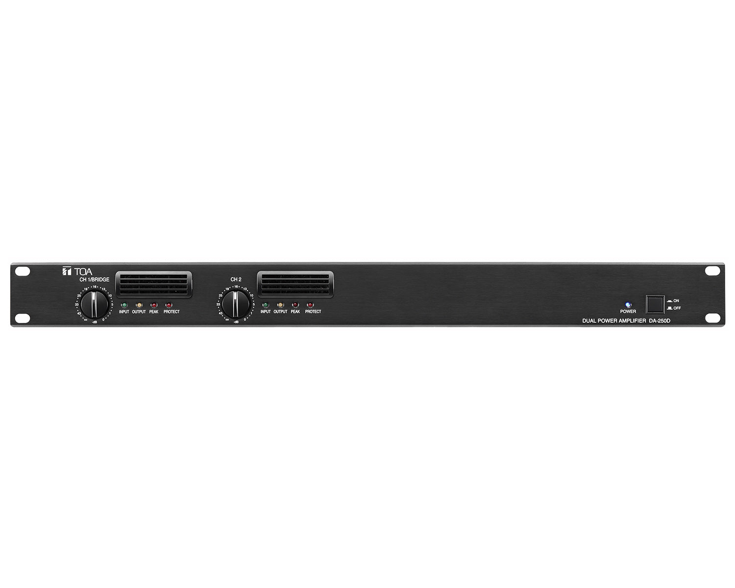 TOADA250DH - TOA DA250DH 2 Channel Digital Amplifier 2x250W 100V 1U Image 1