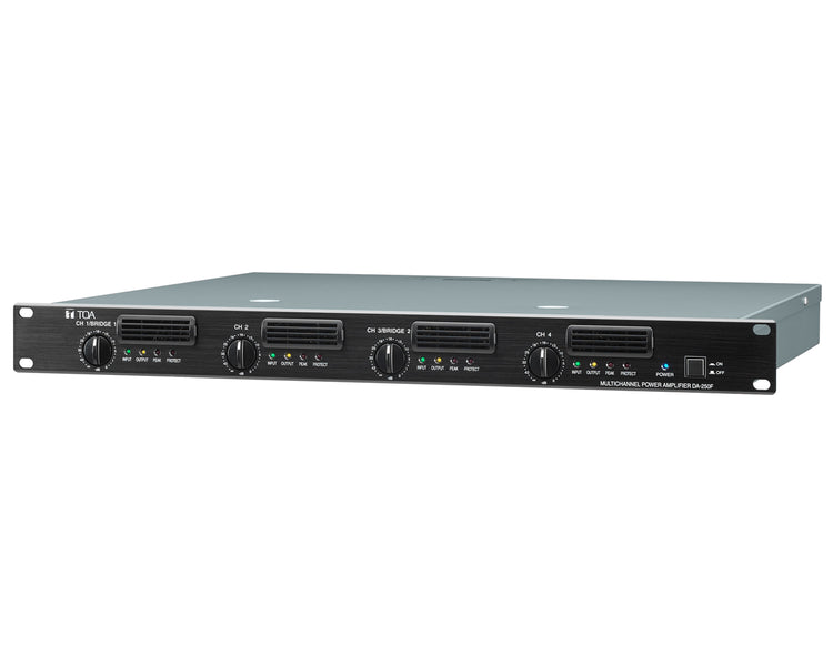 TOADA250F - TOA DA250F Quad Digital Power Amp 4x250W @ 4ohm 1U Image 1