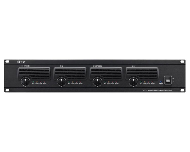 TOADA550F - TOA DA550F Quad Digital Power Amp 4x550W @ 4ohm 2U Image 1