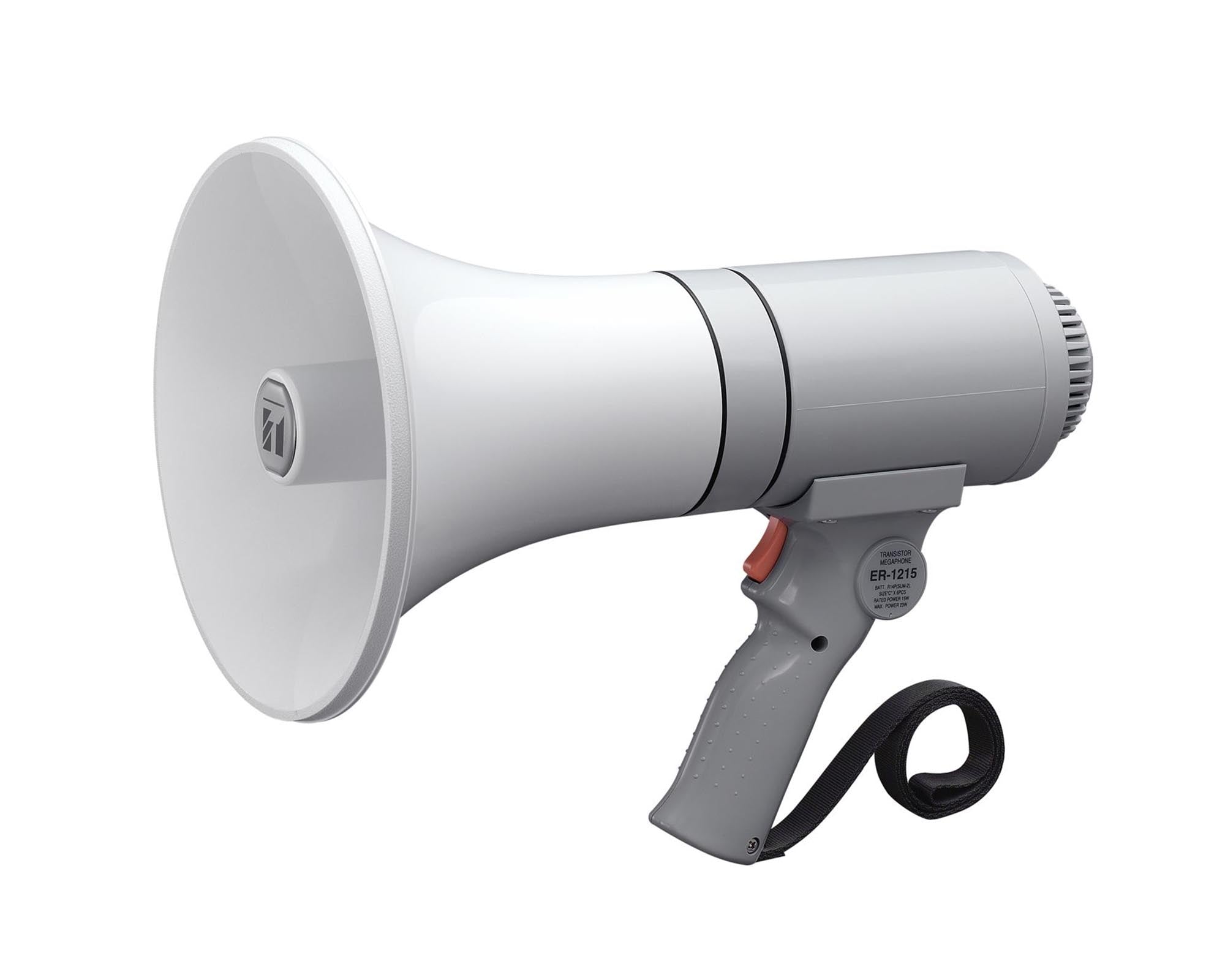 TOAER1215 - TOA ER1215W 15W Handheld Megaphone 315m Range Image 1