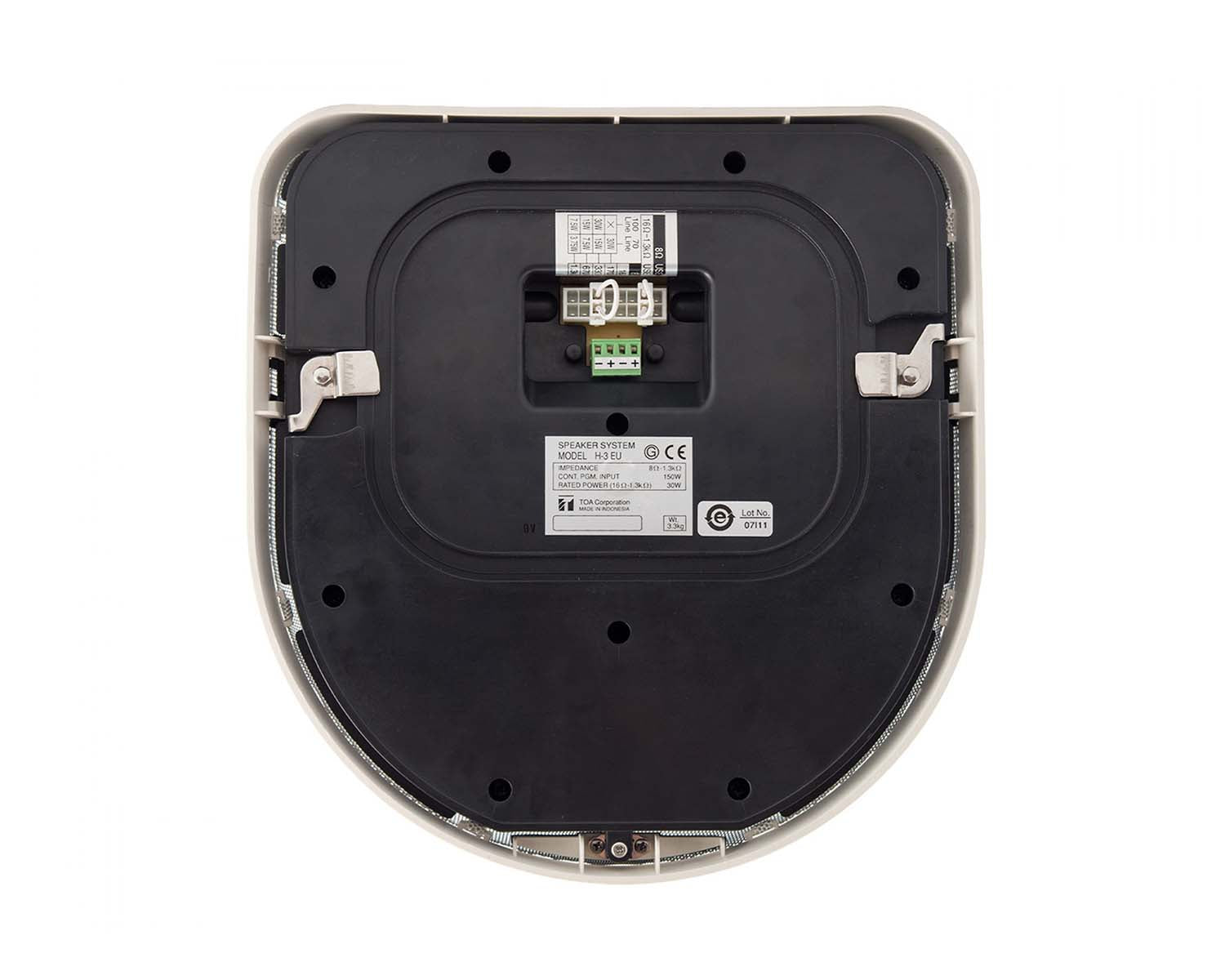 TOAH3BG - TOA *B GRADE* H3 2x4inch 2 Way 180degree Wide Disp Speaker Image 4