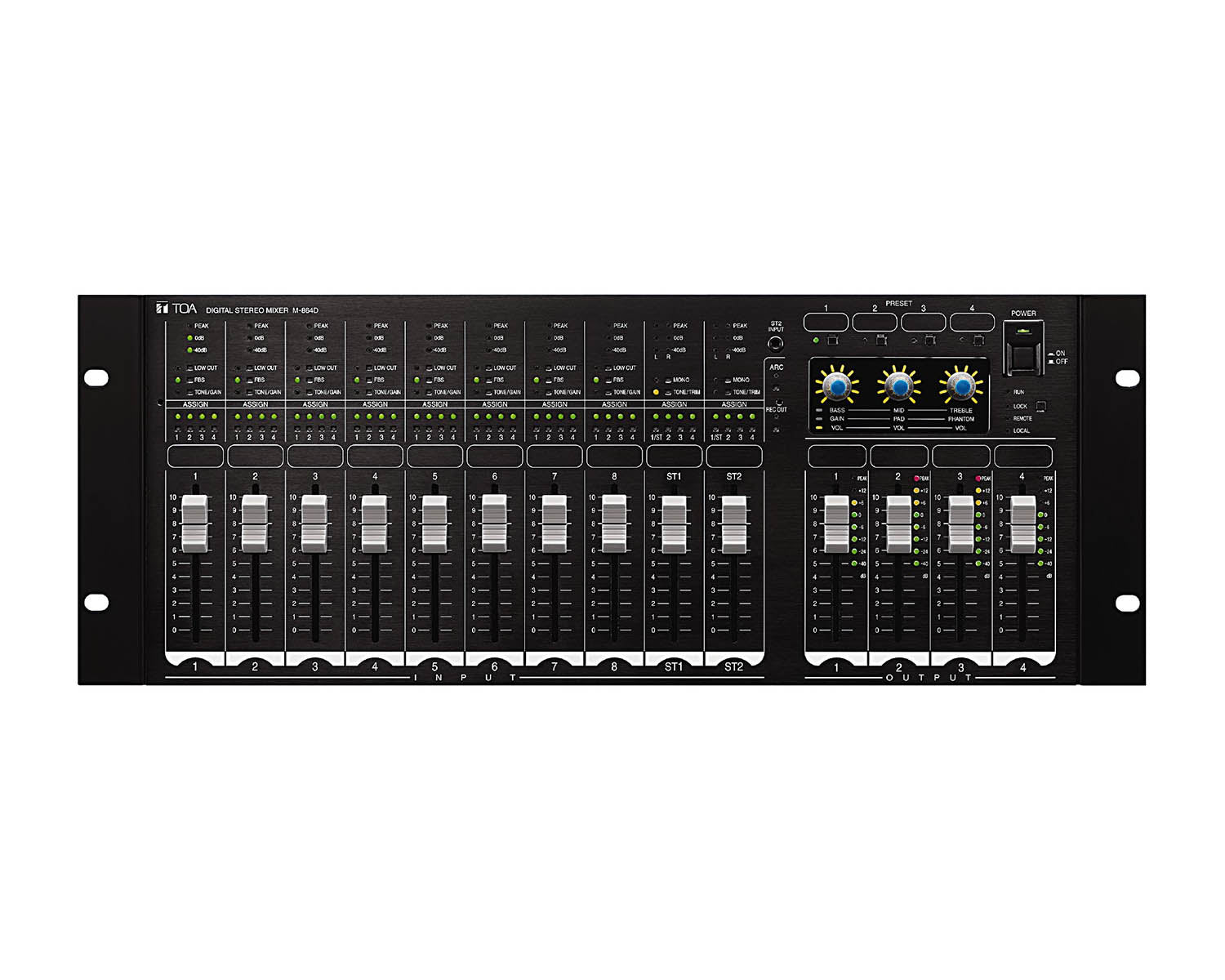 TOAM864D - TOA M 864D Digital Stereo Mixer 4U Rack Mountable Image 1