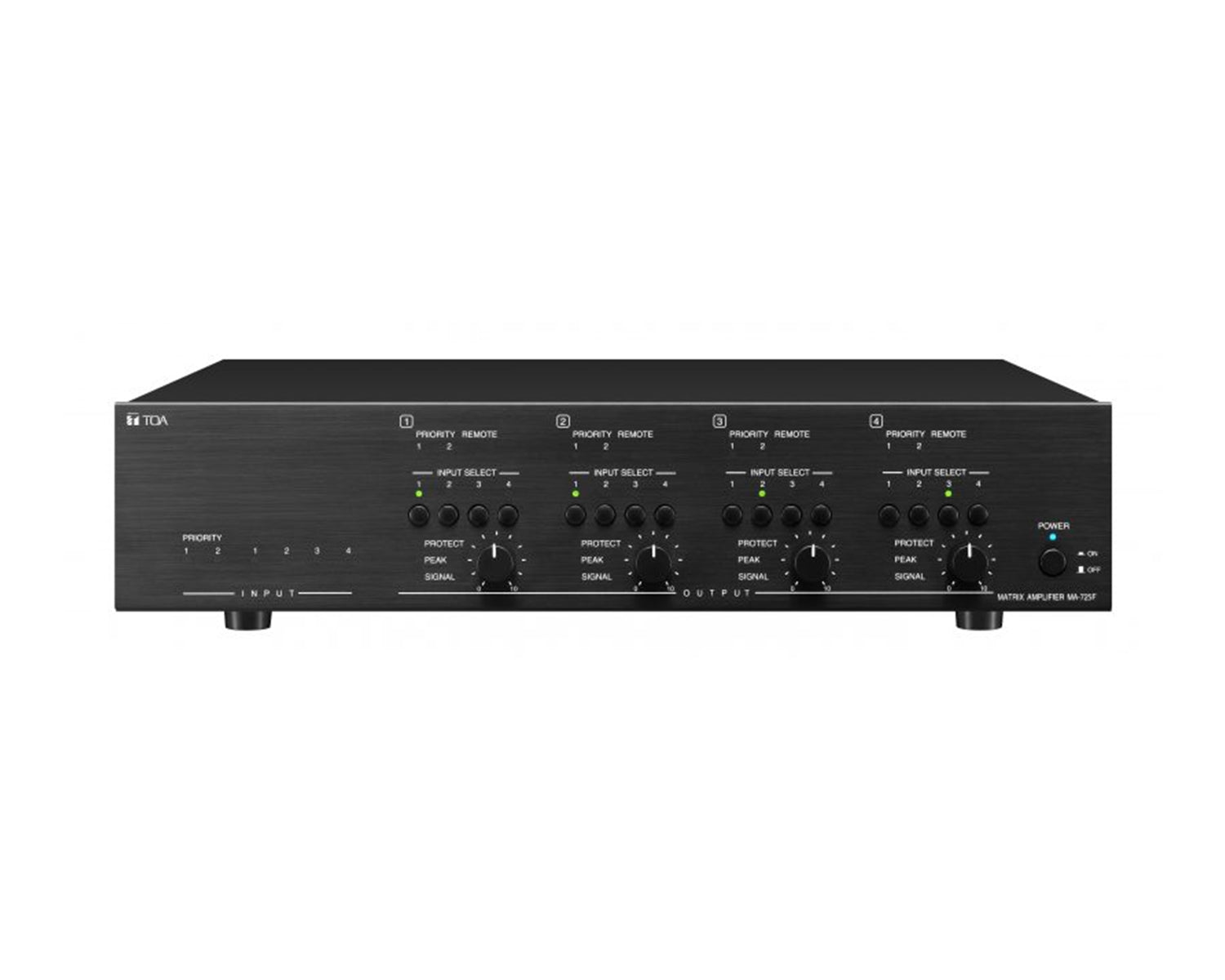 TOAMA725F - TOA MA725F Class D Multi Channel Matrix Amplifier 250W 70V or 100V Image 1
