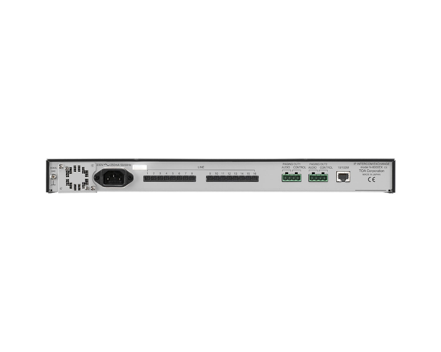 TOAN8000EX - TOA N8000EX IP Intercom Exchange 16 Lines 4 Links Image 3