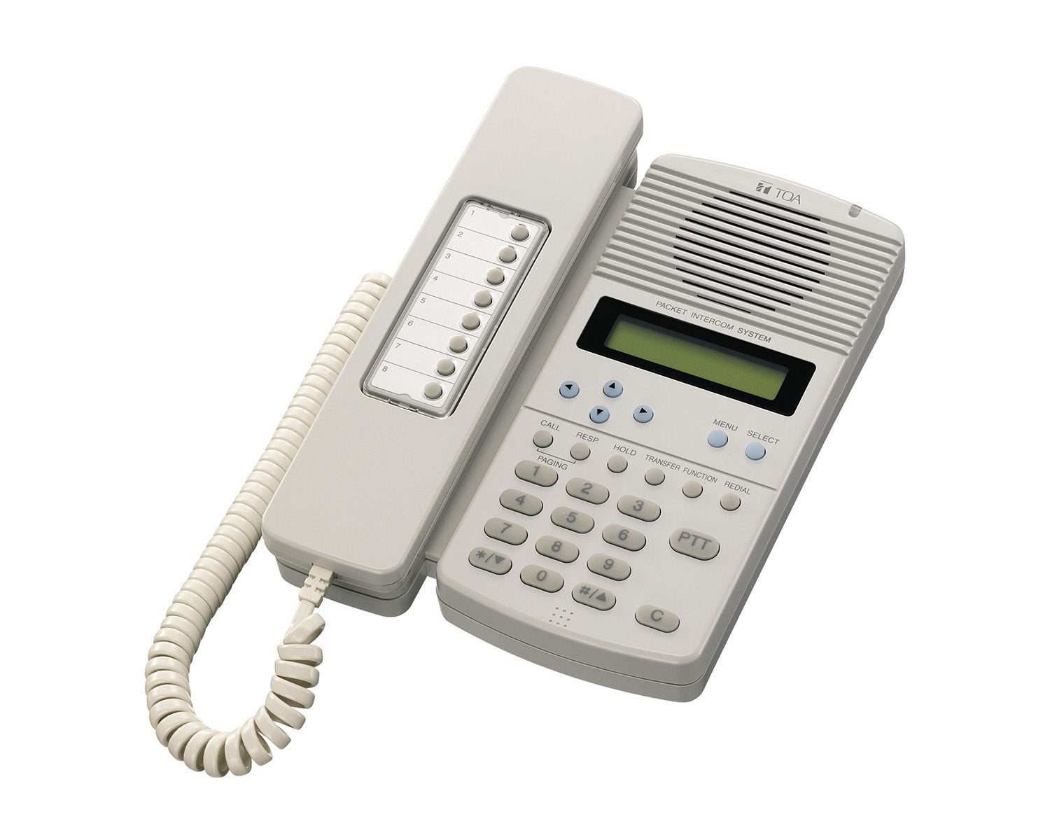 TOAN8000MS - TOA N8000MS IP Intercom Master Station and LCD Disp & Handset Image 1