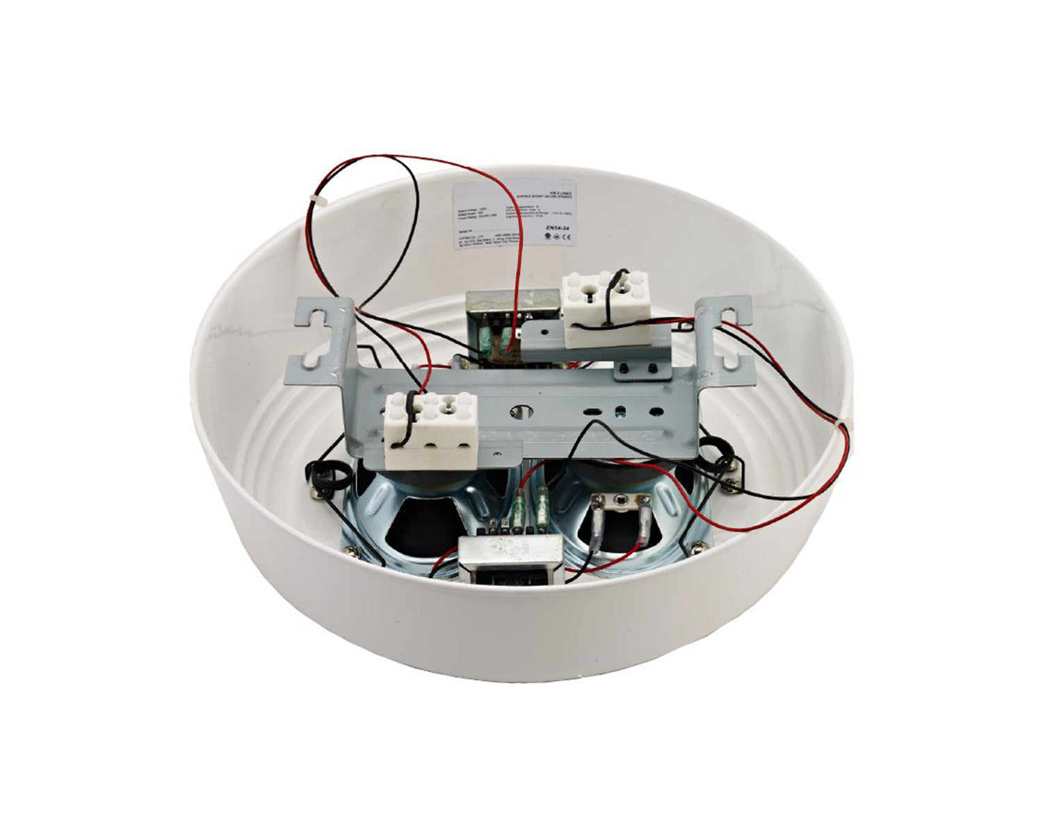TOAPC275ABEB - TOA PC 275AB EB 2x5inch Surface Mount Ceiling Speaker BS5839 or EN54 24 Image 2
