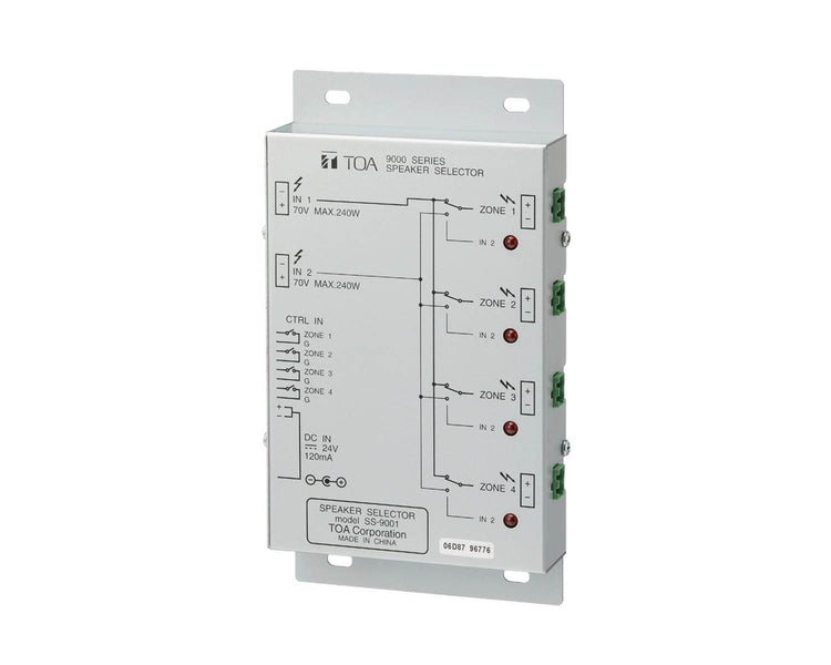 TOASS9001 - TOA SS9001 M9000 Series Speaker Selector for ZP001T Zone Pager Image 1