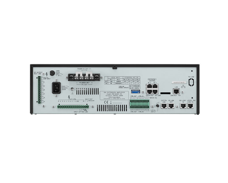 TOAVM3240E - TOA VM3240E VM3000 Series Extension Amplifier 240W Image 3