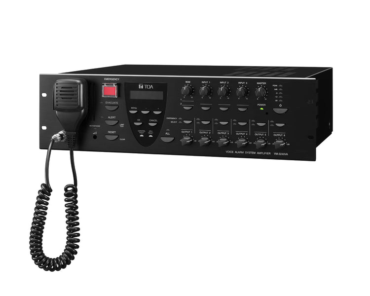 TOAVM3240VA - TOA VM3240VA VM3000 Series Voice Alarm System Amplifier 240W Image 1