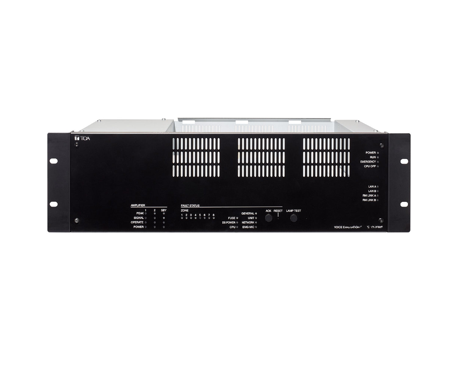 TOAVX3008F - TOA VX3008F Voice Evacuation Frame holds up to 3 Amps Image 1