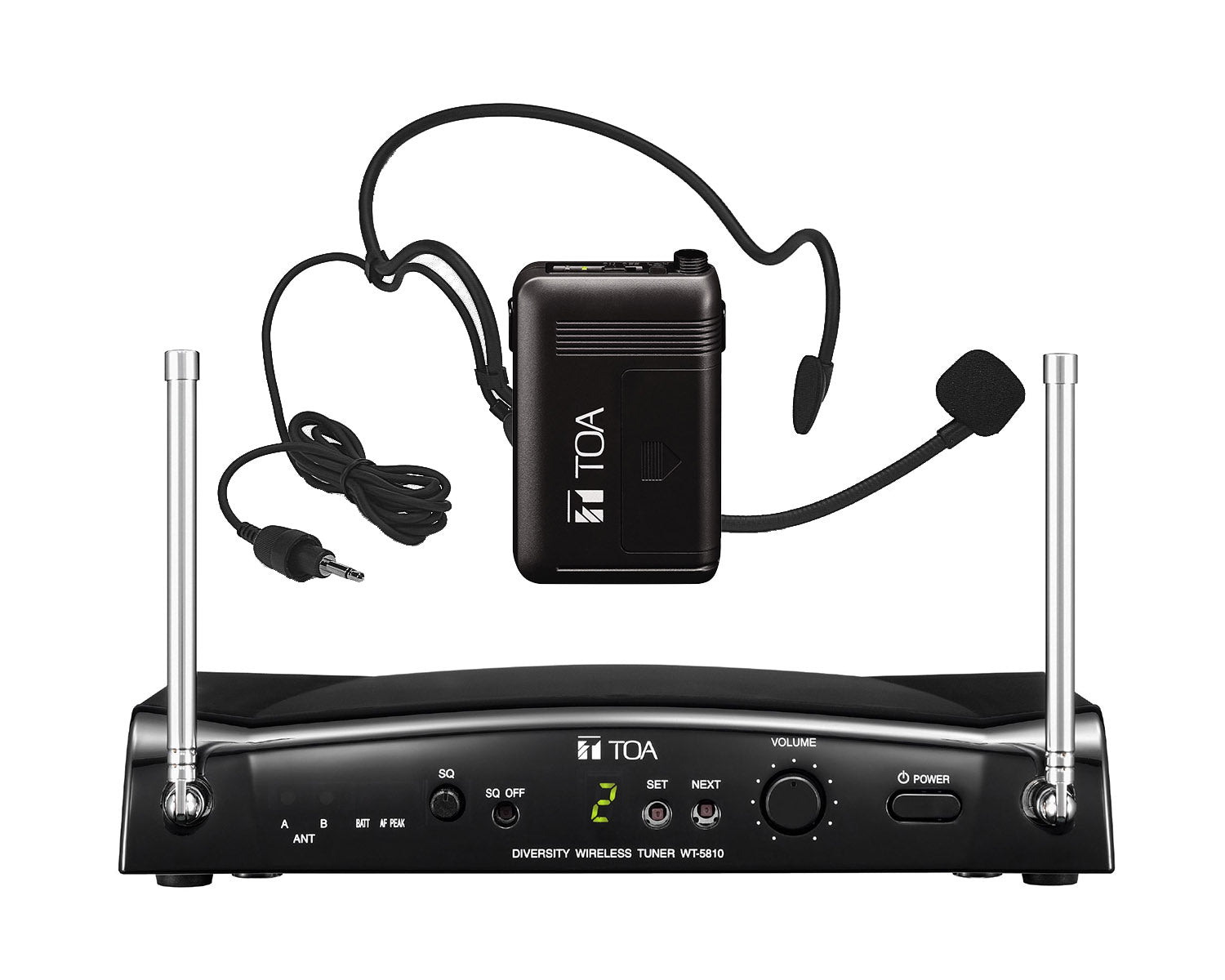 TOAWS5325HG - TOA WS 5325H CH38 64CH UHF Headset System (WM5325 and WH4000H and WT5810) Image 1