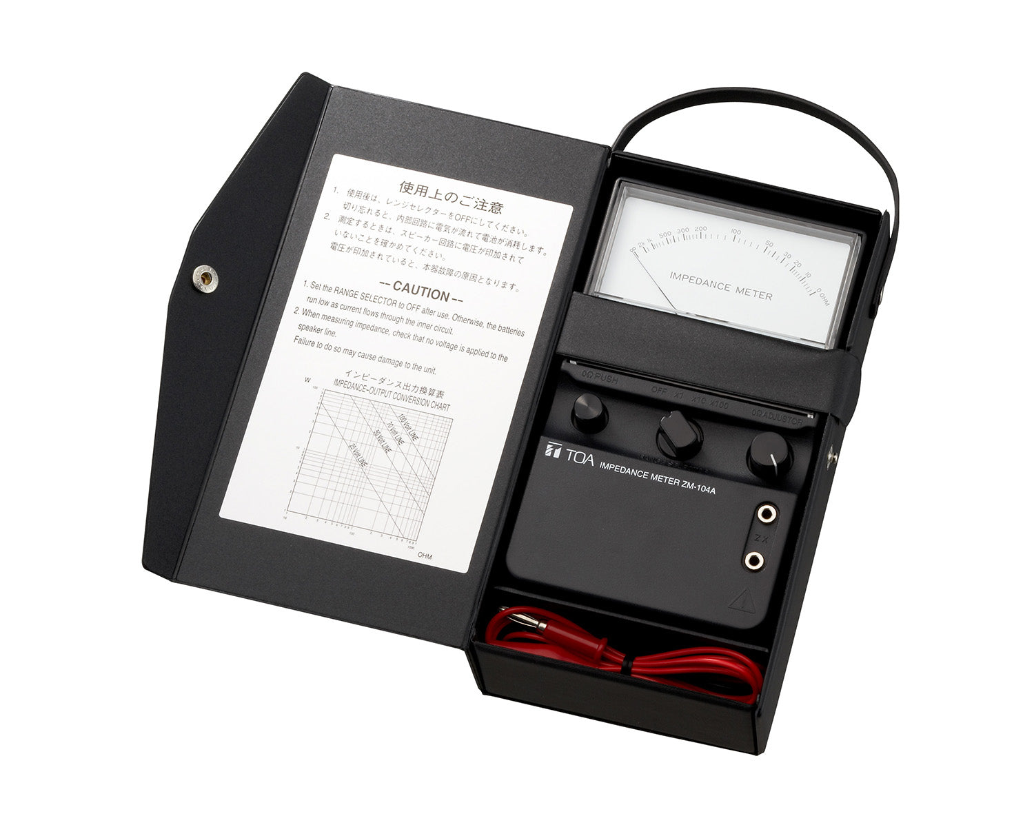 TOAZM104A - TOA ZM104A Impedance Meter (3 Range Settings) In Case  Image 1