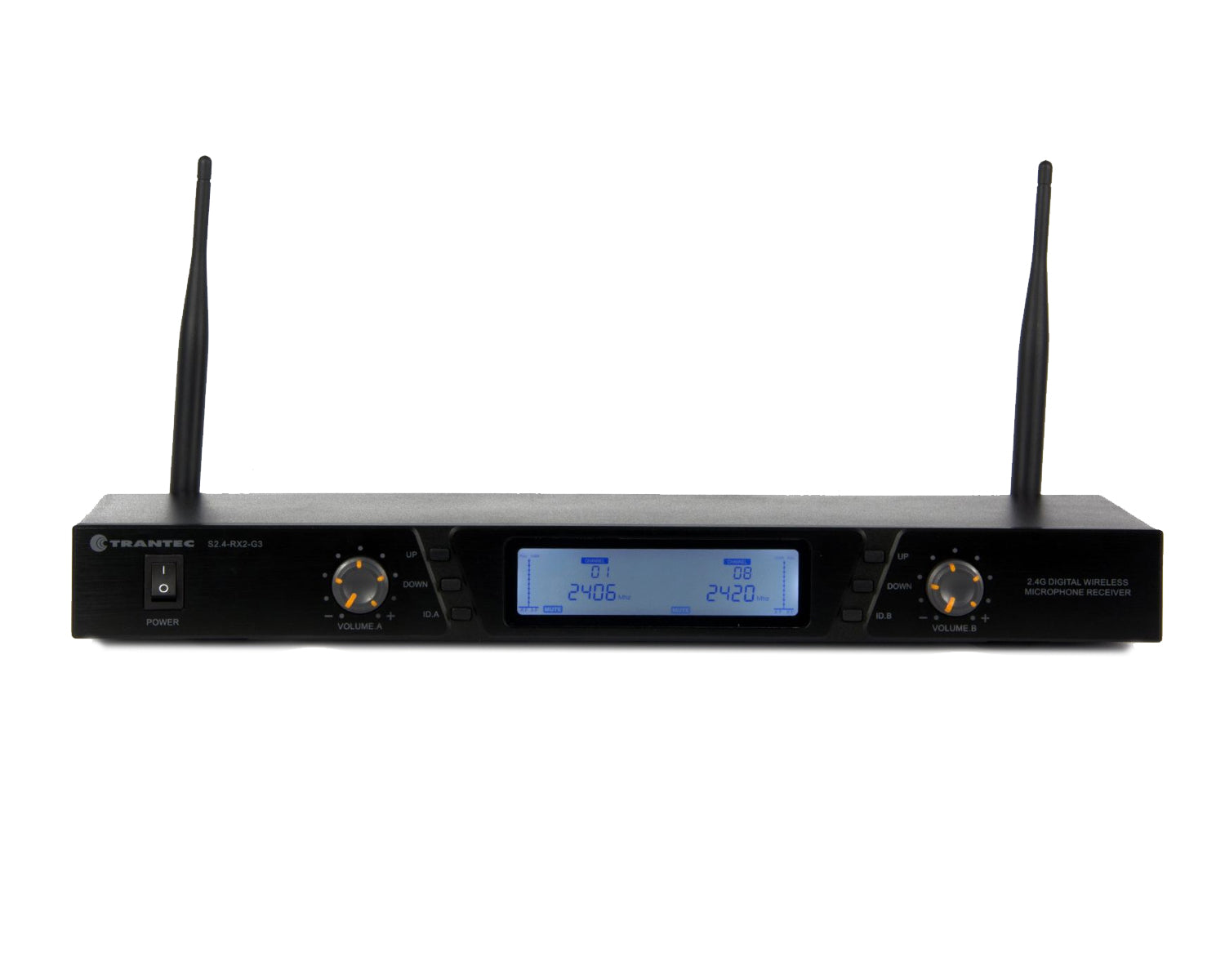 TRAS24HDBX - Trantec S2.4HDBX DUAL Handheld Wireless Mic System (2x S2.4 HDX) 2.4GHz Image 2