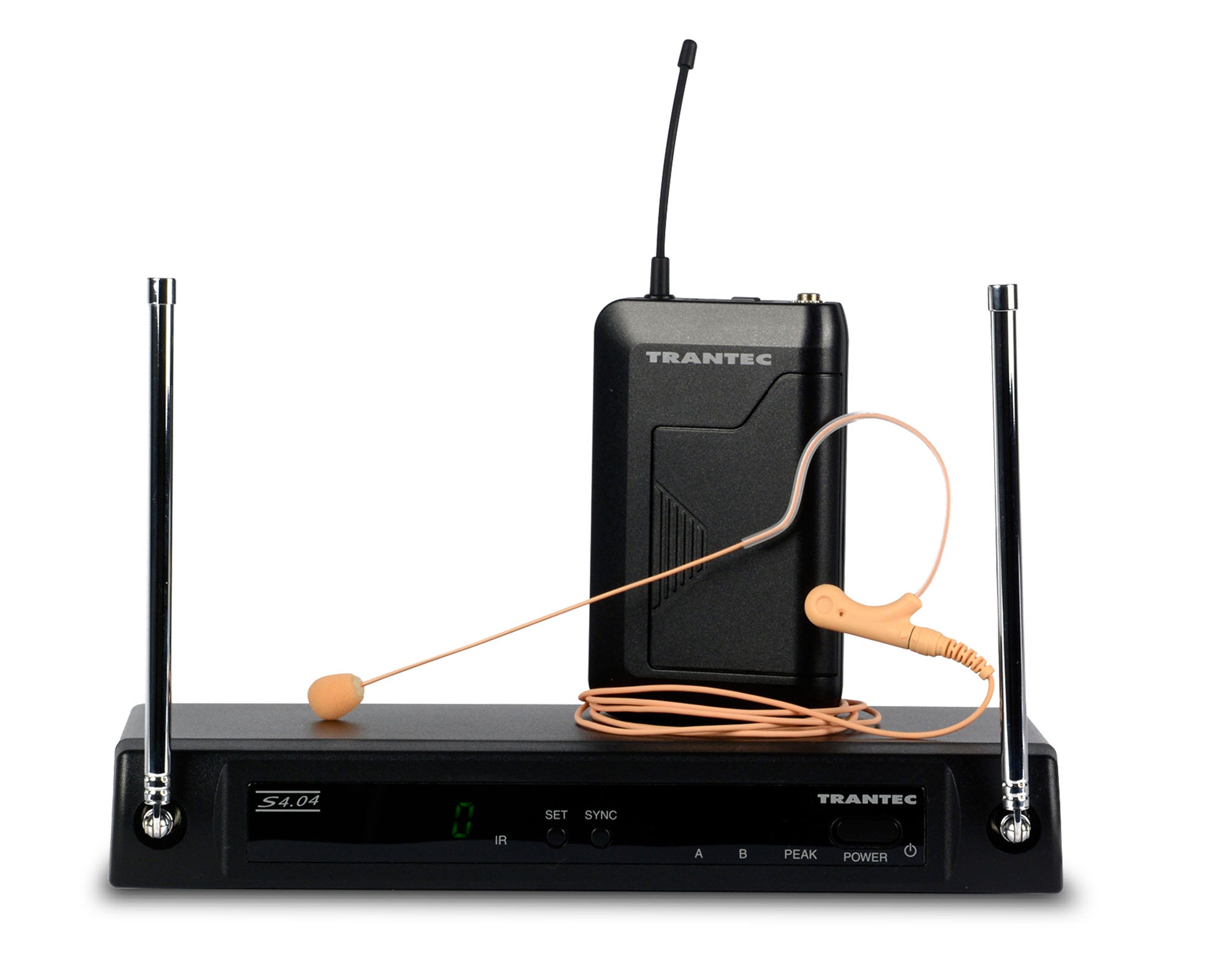 TRAS404E - Trantec S4.04E UHF Earworn System with EM77 Single Ear Mic CH70 Image 1