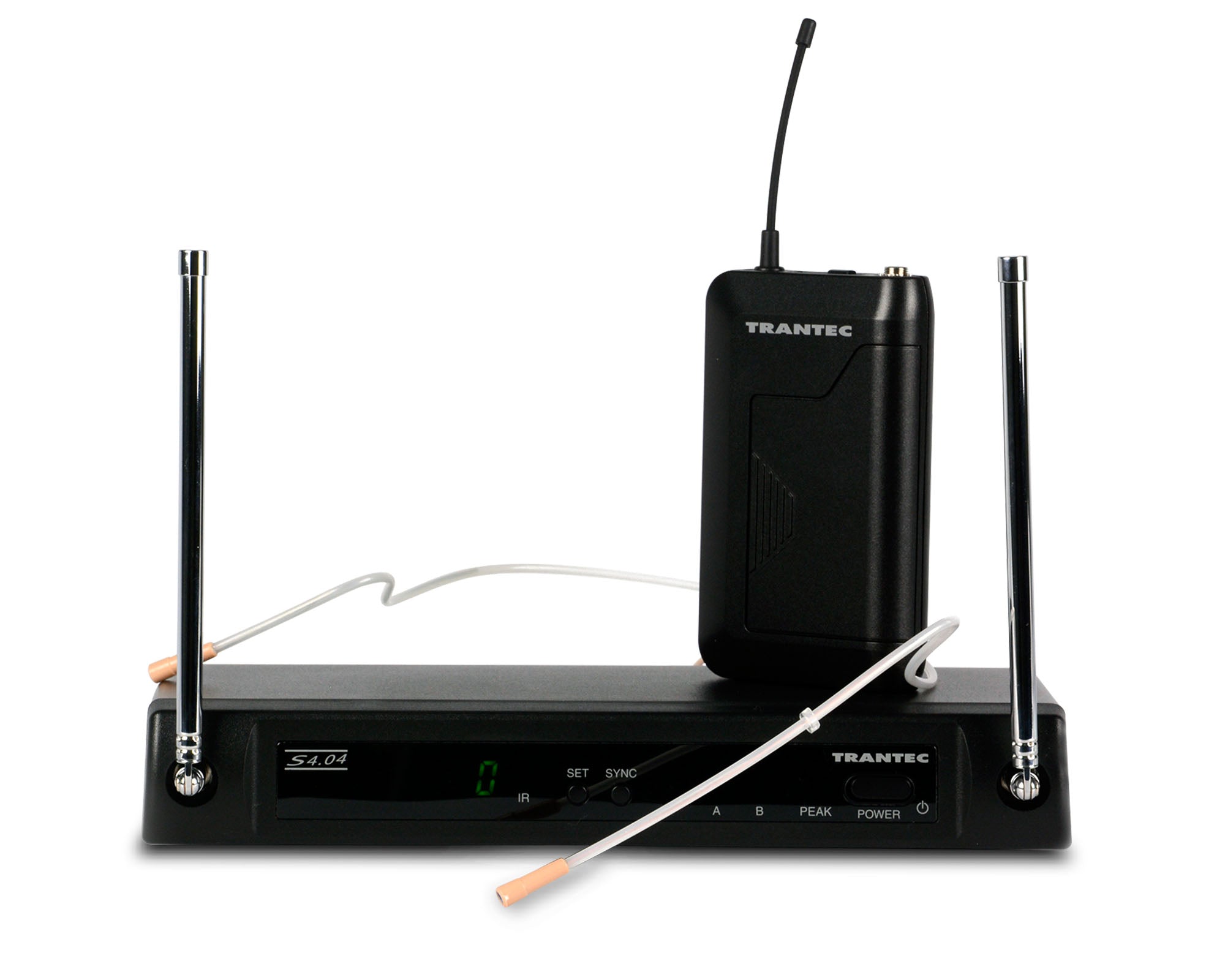 TRAS404T - Trantec S4.04T UHF Headworn System with HM22 Headmic CH70 Image 1