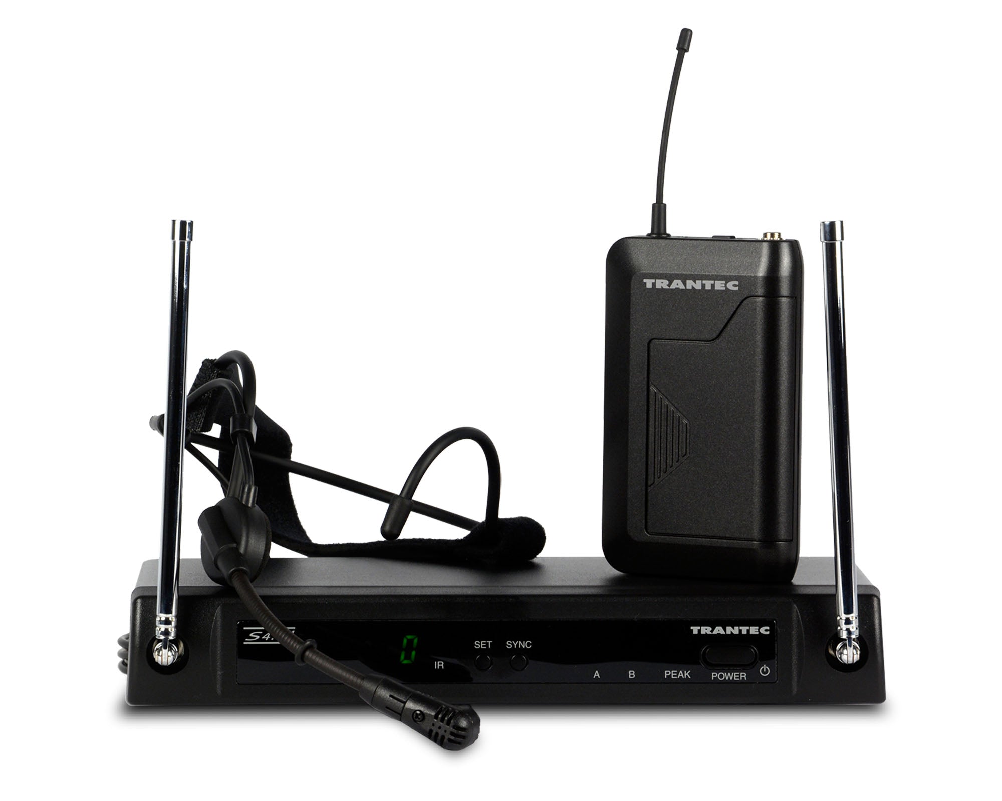 TRAS404W - Trantec S4.04W UHF Headworn System with HM66 Headmic and AB1000 CH70 Image 1