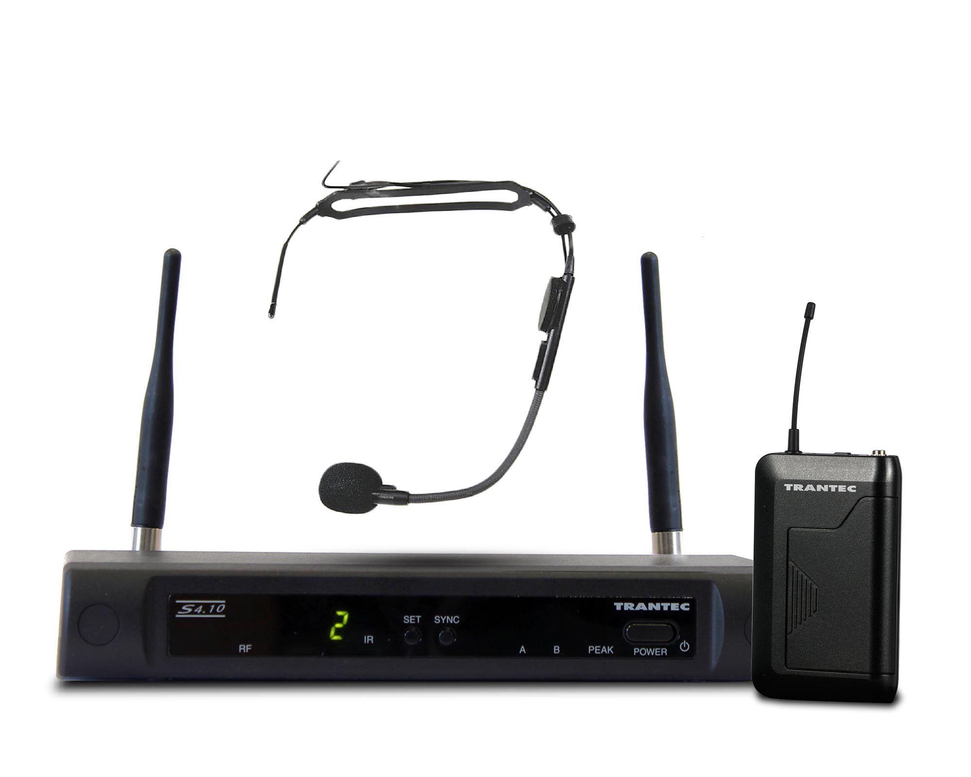 TRAS410A38 - Trantec S4.10A UHF Headworn System with HM33 Headmic CH38 Image 1