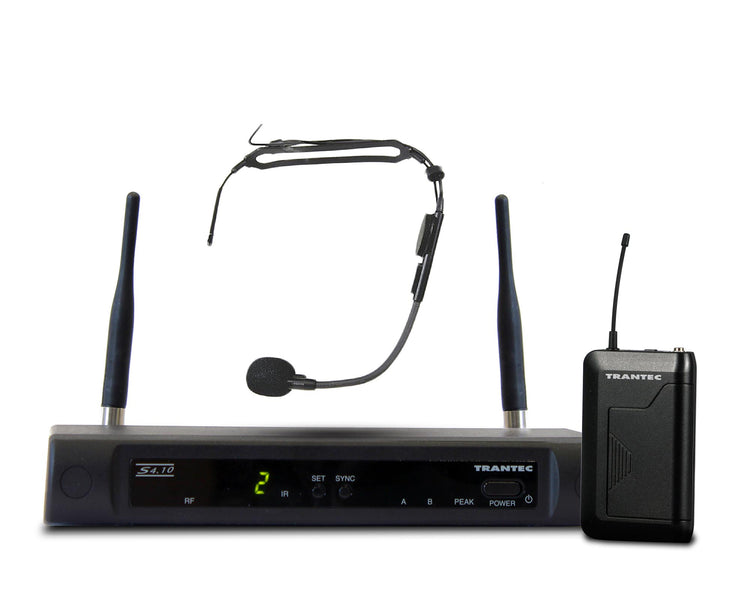 TRAS410A - Trantec S4.10A UHF Headworn System with HM33 Headmic CH70 Image 1