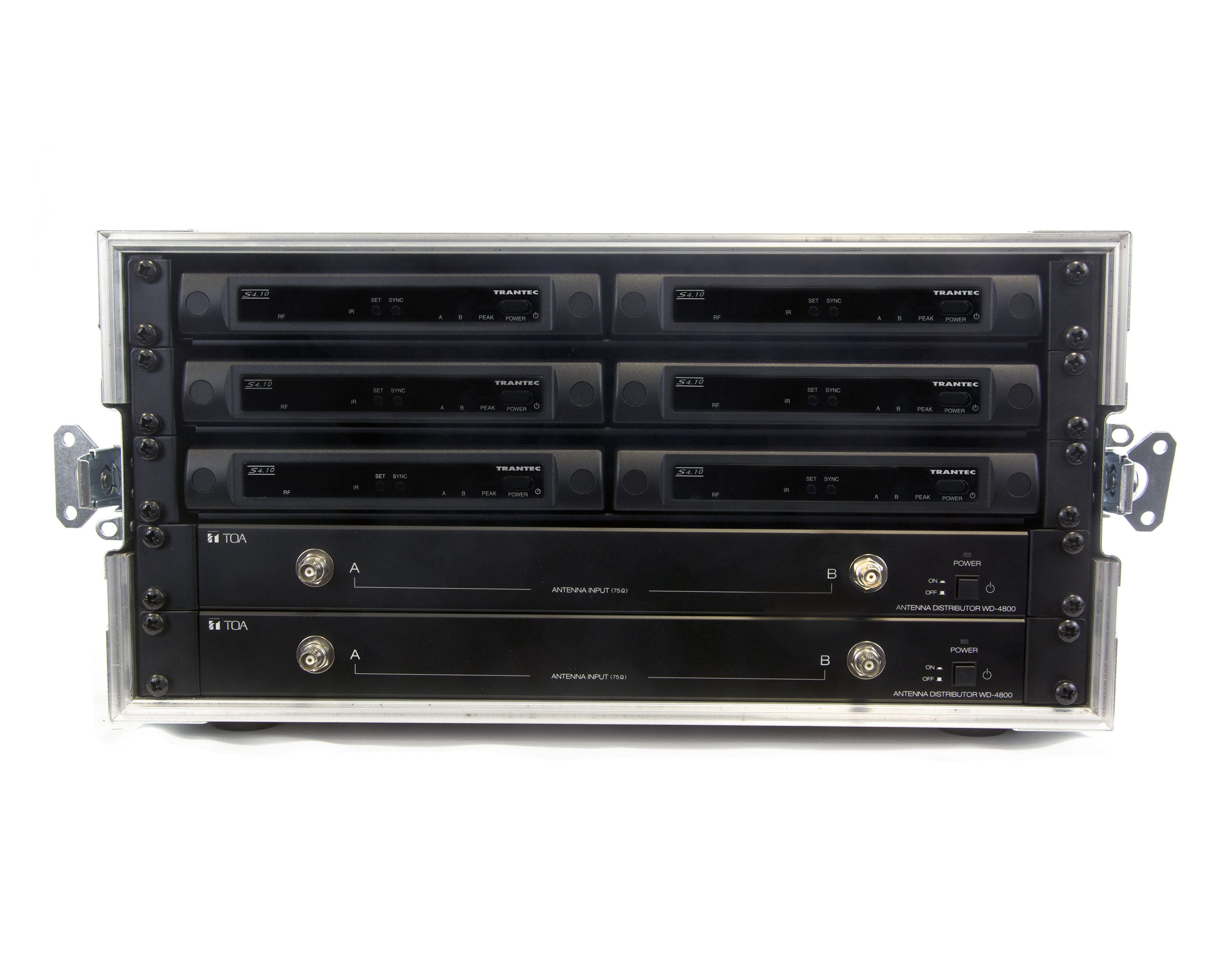 TRAS410R6W38 - Trantec S4.10 Rack 6 CH38 S4.10 (x6) Racked Incl ADU or PSU or Flightcase Image 1