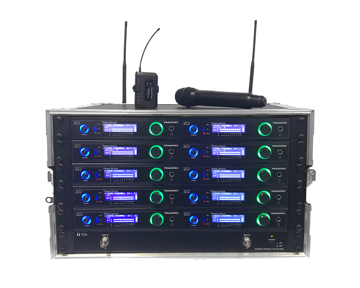 TRAS55LR10W - Trantec S5.5L RACK10 S5.5 CH38 41 (x10) Racked Excluding Rem Ant Kit Image 1