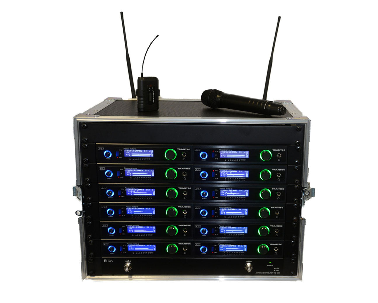 TRAS55LR12W - Trantec S5.5L RACK12 S5.5 CH38 41 (x12) Racked Excluding Rem Ant Kit Image 1