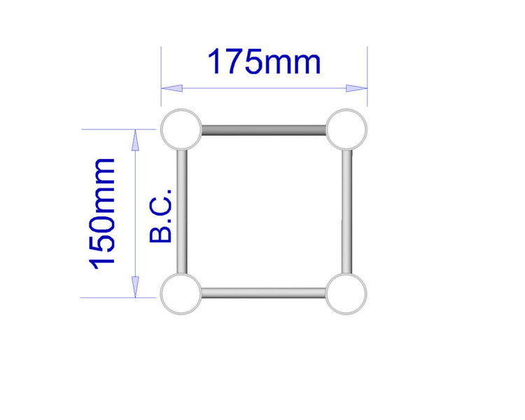 TRI1QD600 - Trilite by OPTI 100 Quad Length 0.6m 1QD600 Image 2