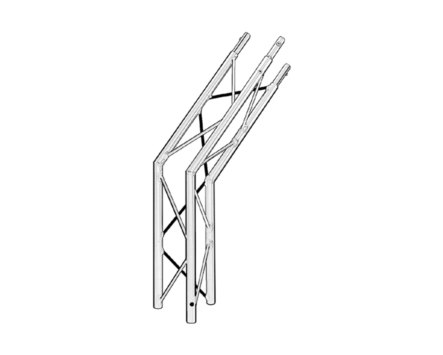 TRI1TJ2135 - Trilite by OPTI 100 Truss Junct 2 Way 135degree Apex Up or Down Image 1