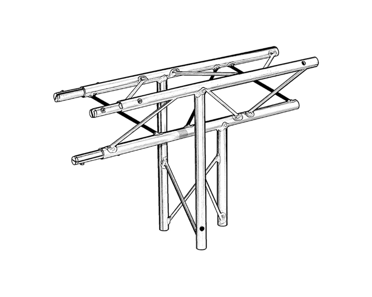 TRI1TJ34 - Trilite by OPTI 100 Truss Junct 3 Way 90degree Apex Down Image 1
