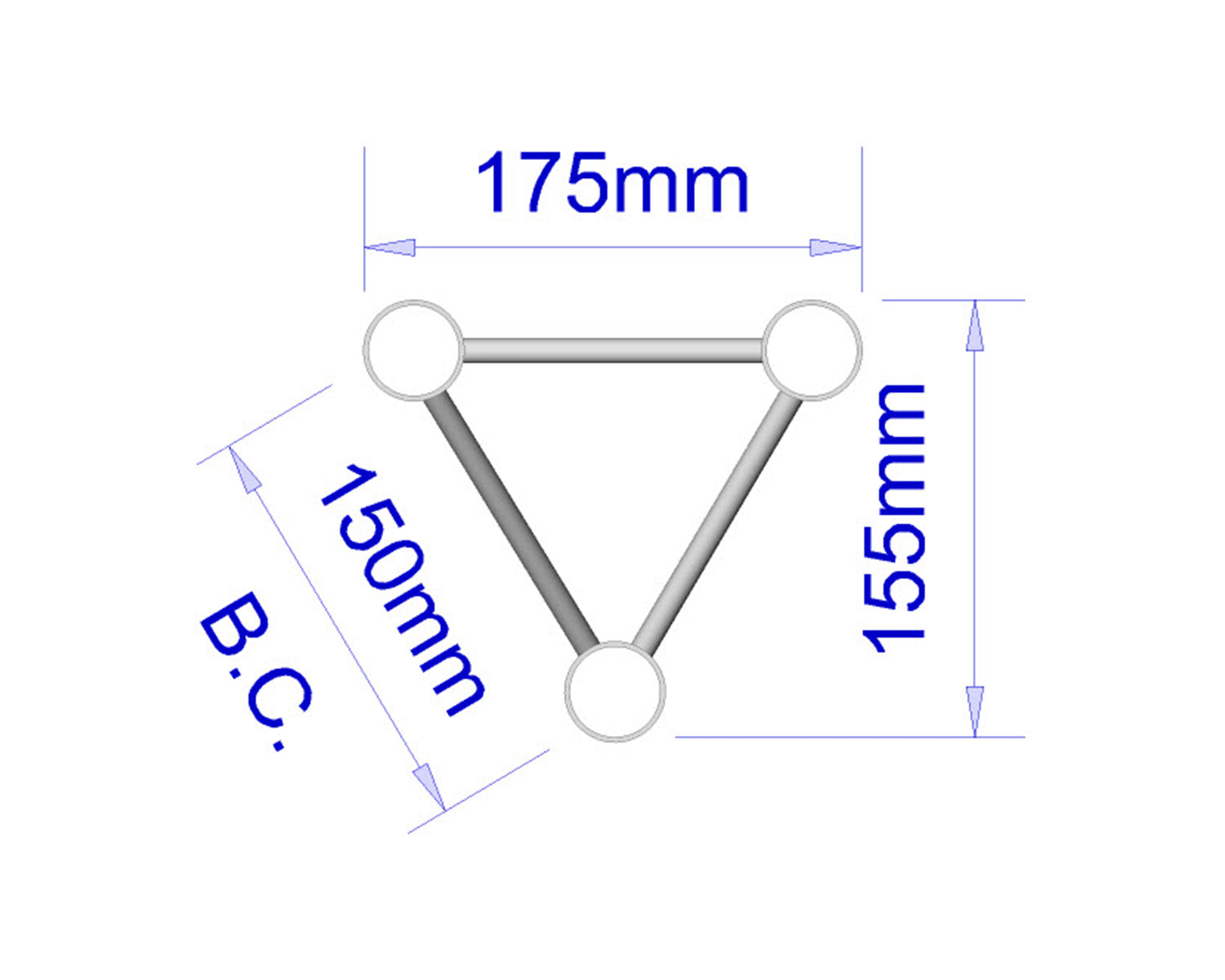 TRI1TR200 - Trilite by OPTI 100 Truss Length 0.2m 1TR200 Image 2