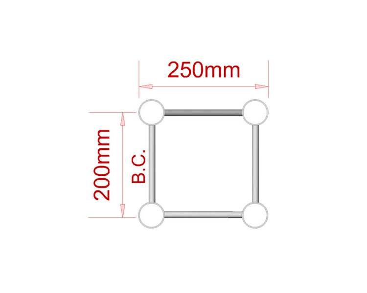 TRI2QD2000 - Trilite by OPTI 200 Quad Length 2m 2QD2000 Image 2
