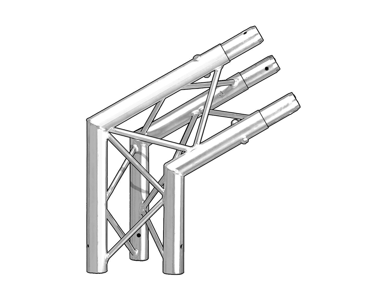 TRI2TJ2120 - Trilite by OPTI 200 Truss Junct 2 Way 120degree Apex Up or Down Image 1