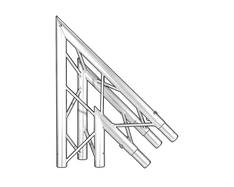 TRI2TJ245 - Trilite by OPTI 200 Truss Junct 2 Way 45degree Apex Up or Down Image 1