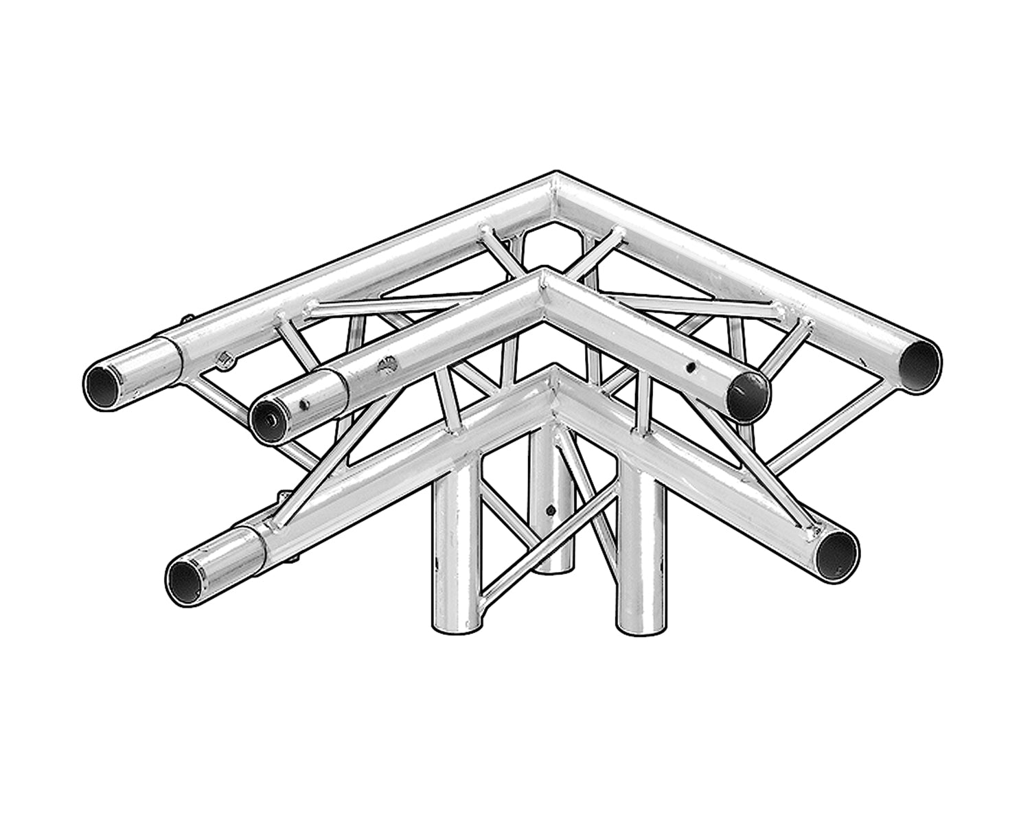 TRI2TJ360D - Trilite by OPTI 200 Truss Junct 3 Way 60degree Apex Down Image 1