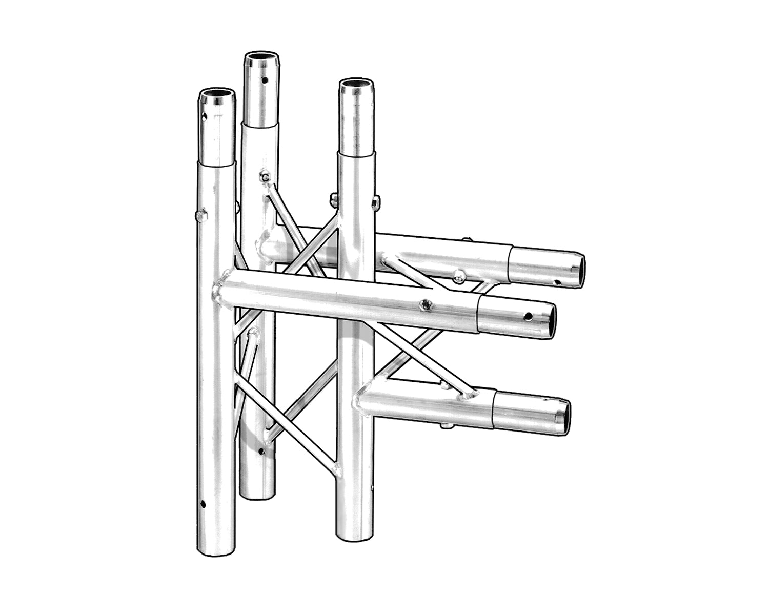 TRI2TJ3903 - Trilite by OPTI 200 Truss Junct 3 Way 90degree Apex Down Image 1