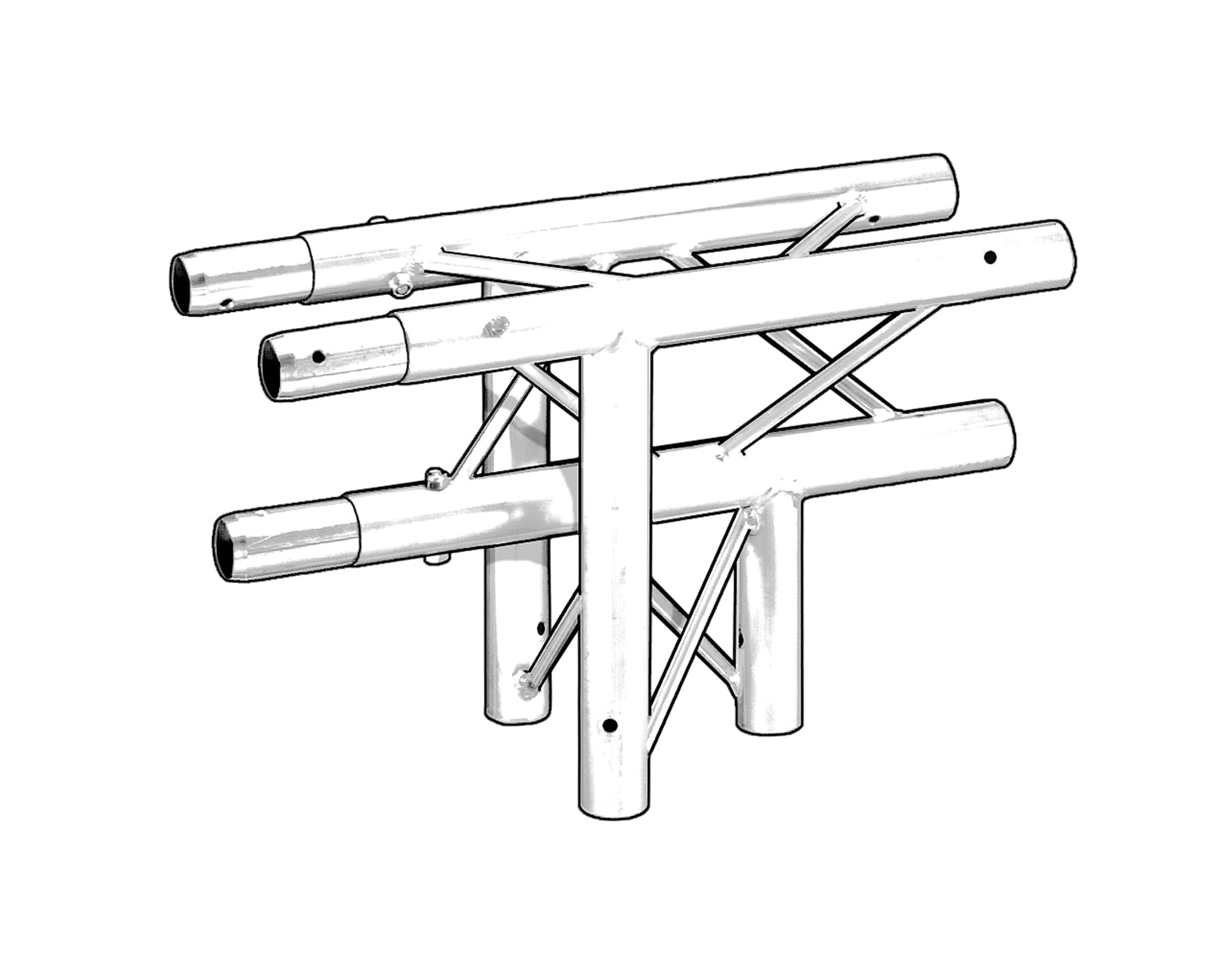 TRI2TJ3904 - Trilite by OPTI 200 Truss Junct 3 Way 90degree Apex Down Non DL Image 1