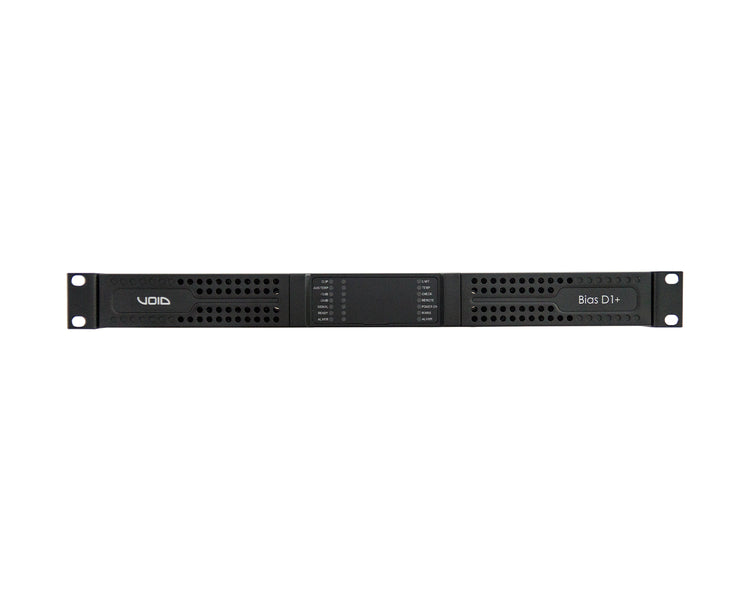 VOIBIASD1P - Void Acoustics Bias D1 and 2 Channel Power Amp with DSP 100V 2x800W @ 4ohm AES67 1U Image 1