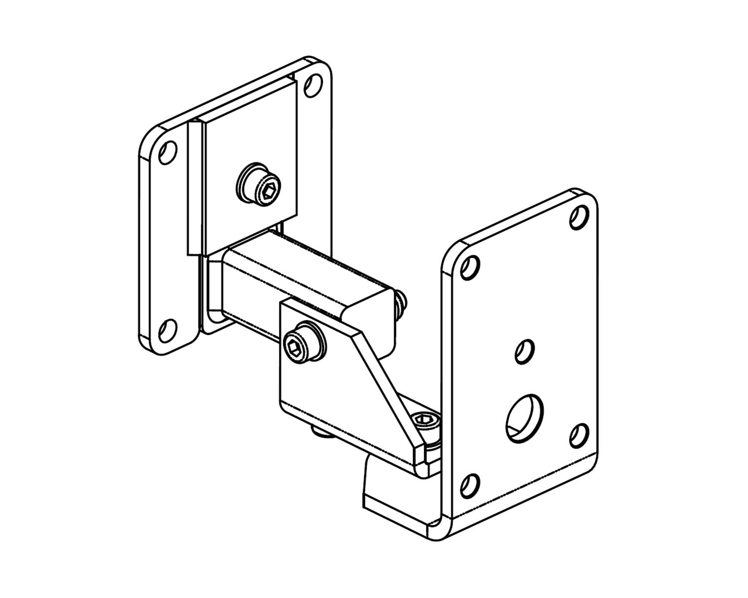 VOIEZBB - Void Acoustics T80 Easy Hang Wall Bracket for Venu 6 and Venu 8 Black Image 2