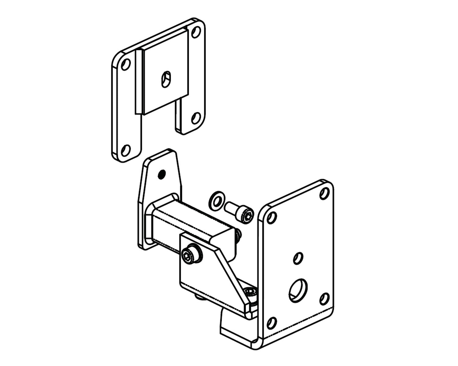 VOIEZXLBW - Void Acoustics T80XL Easy Hang Wall Bracket for Venu 10 or 12 or 15 or ArcM or Cyclone White Image 2