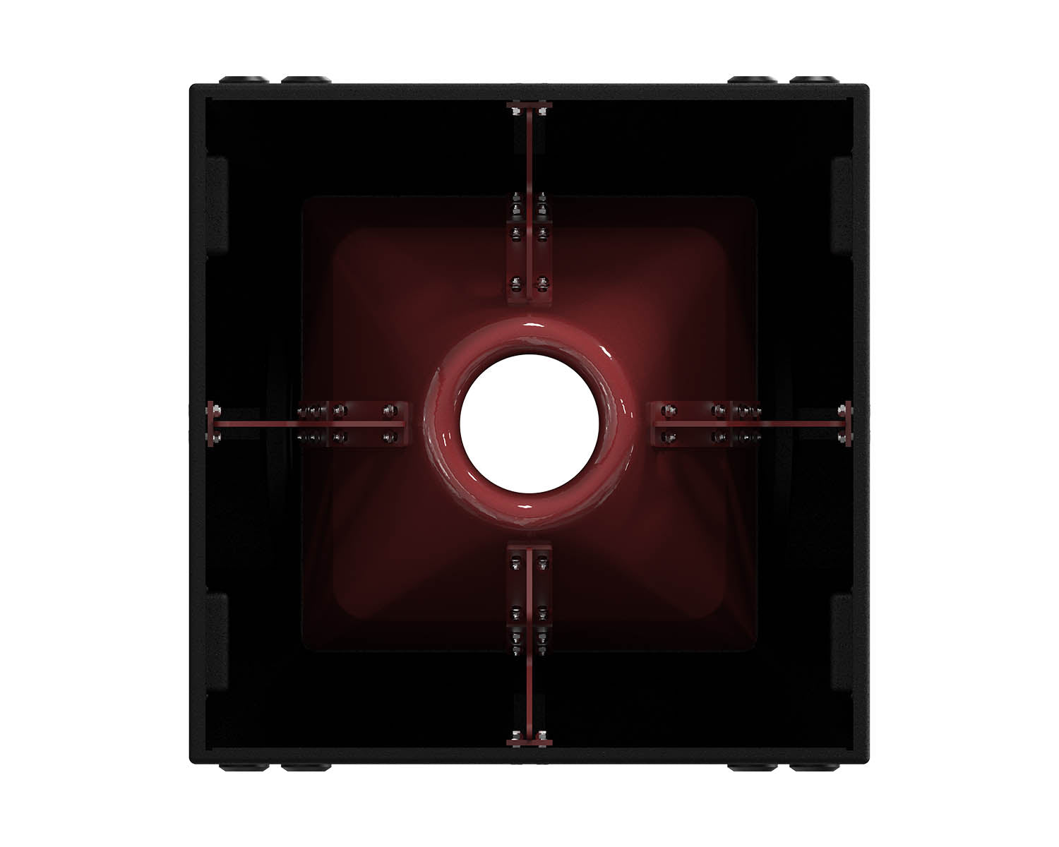 VOINEXQBR - Void Acoustics Nexus Q 4x12inch Horn Loaded Upper Bass Speaker 2x2000W Black or Red Image 2