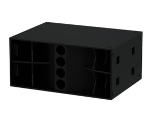 VOISXV2B - Void Acoustics Stasys X V2 2x18inch Horn Loaded HF Loudspeaker 3200W Black Image 1