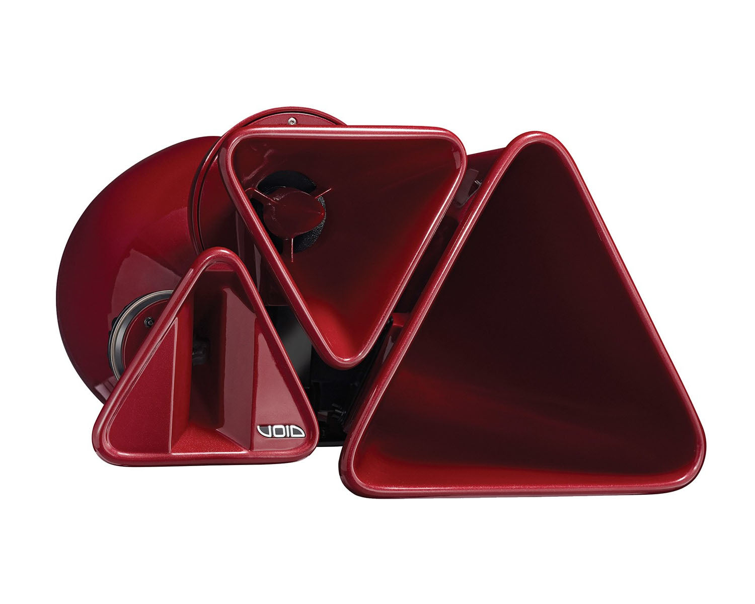 VOITMLR - Void Acoustics Tri Motion Left 15inch Triangular Speaker 8inchMF or 1.5inchHF 500W Red Image 1