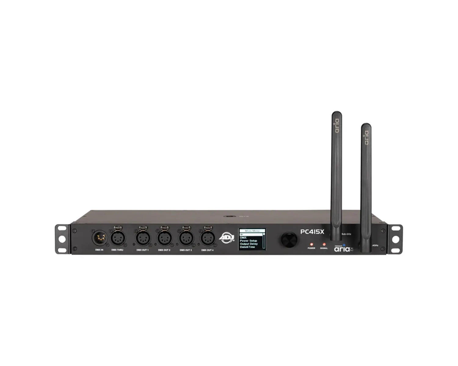 PC415X Aria X2 Transceiver 4-Output Power Distro/DMX Splitter 1U